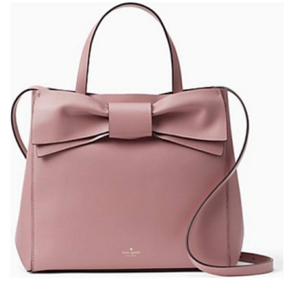 kate spade Handbags - Kate Spade Leather Olive Drive Pink Bow Purse